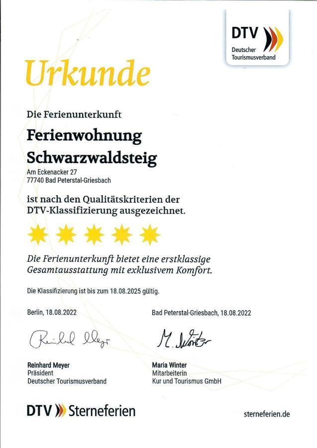Ferienwohnung Schwarzwaldsteig Bad Peterstal-Griesbach Exterior photo